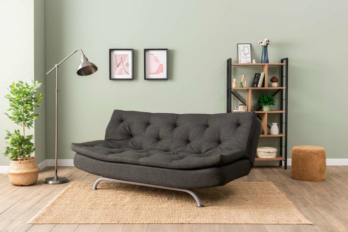 Atelier Del Sofa Rivo Sofá-Cama de 3 Plazas Gris Oscuro Atelier Del Sofa Rivo Sofá-Cama de 3 Plazas Gris Oscuro